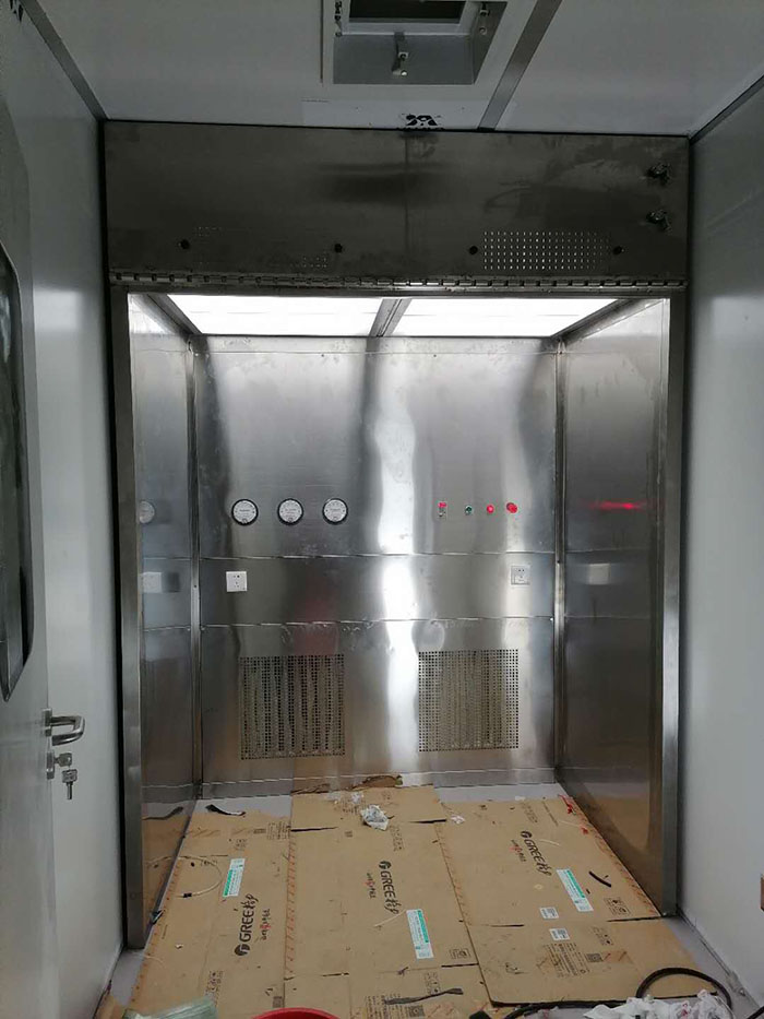 負壓稱量室制作安裝實拍圖 負壓稱量室制作安裝實拍圖