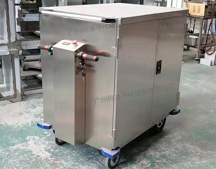 無菌物品電動(dòng)運(yùn)送車又稱為無菌物品運(yùn)送車、無菌密封下送車、無菌物品回收車。